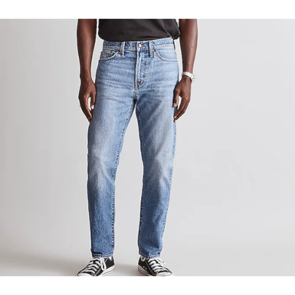 Madewell Jeans Mens 30x32 Relaxed Taper Denim Light Wash NJ008 New